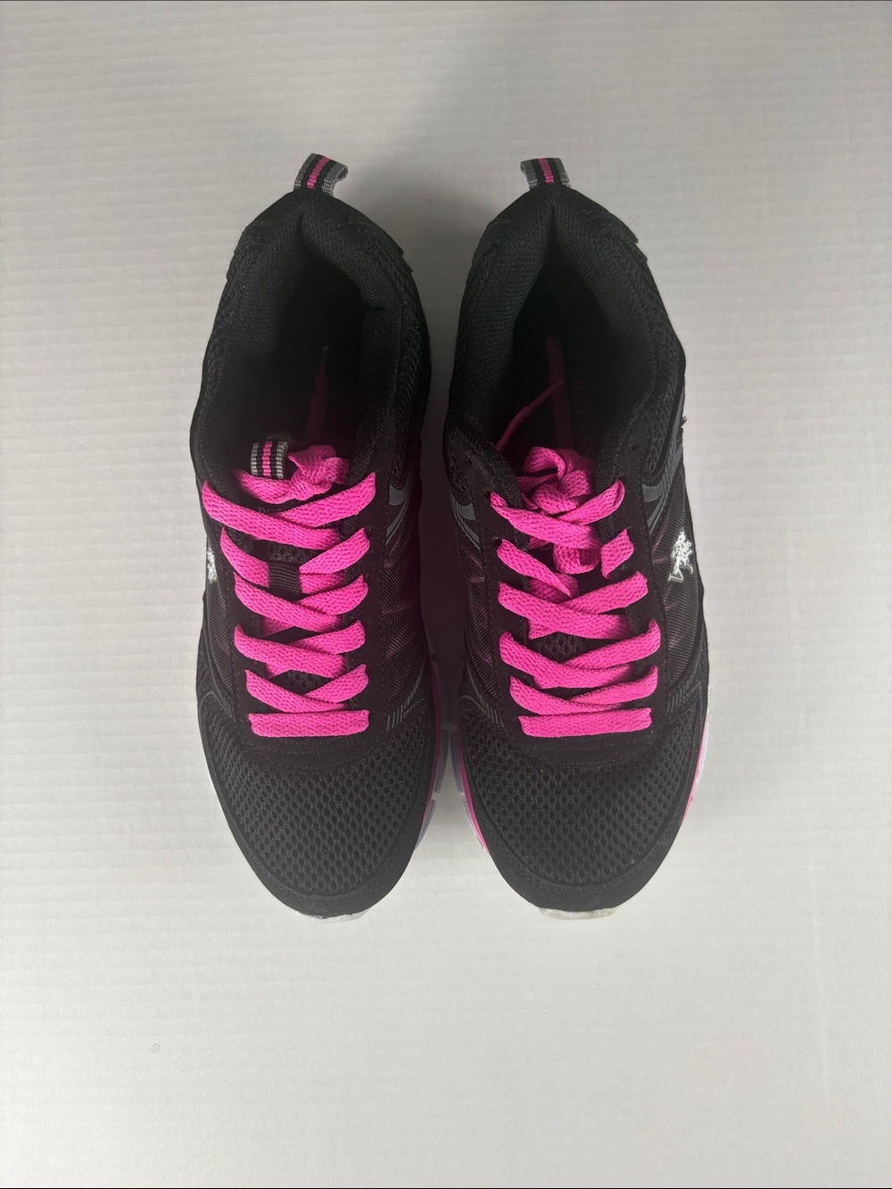 U.S. Polo Assn Women's Running Walking Shoes Black Pink Size 7